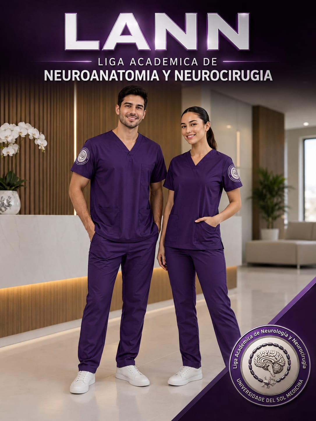 Ligantes de la LANN con la chompa institucional